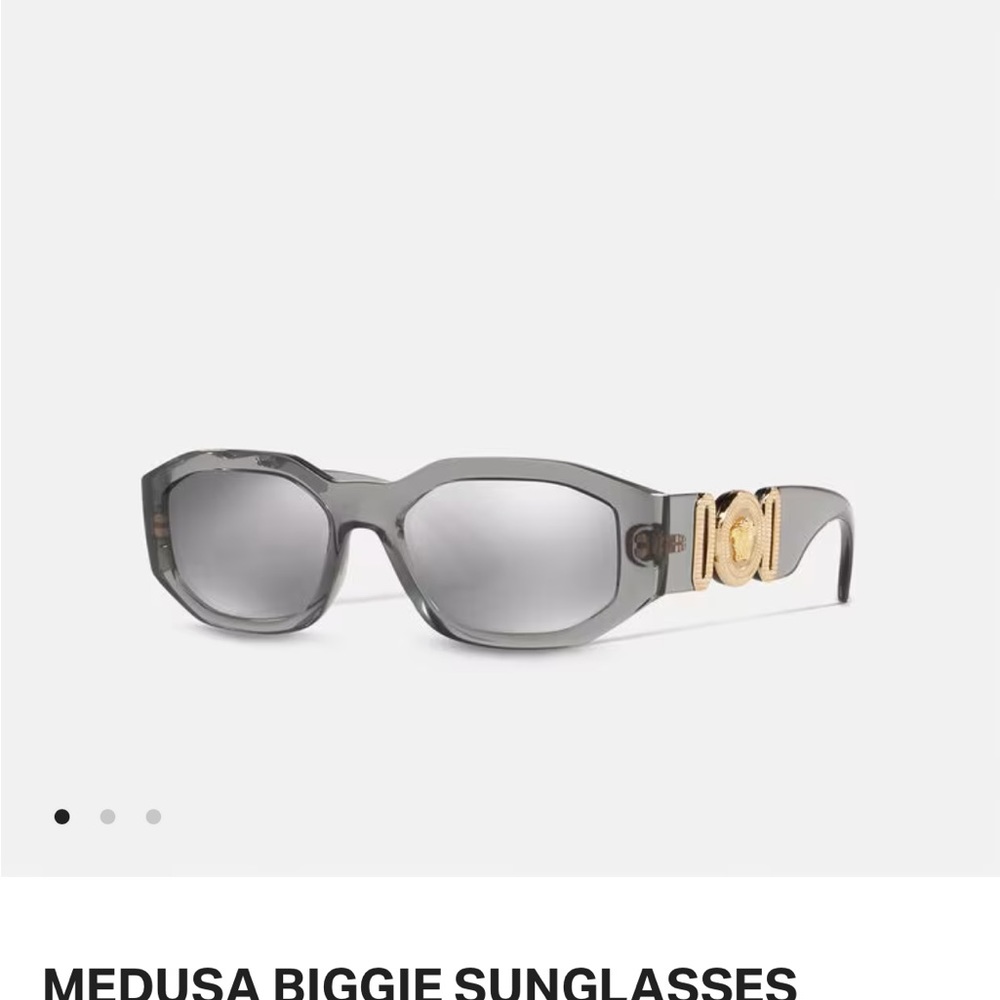 Versace Medusa Biggie Sunglasses Clear Gray/Reflective